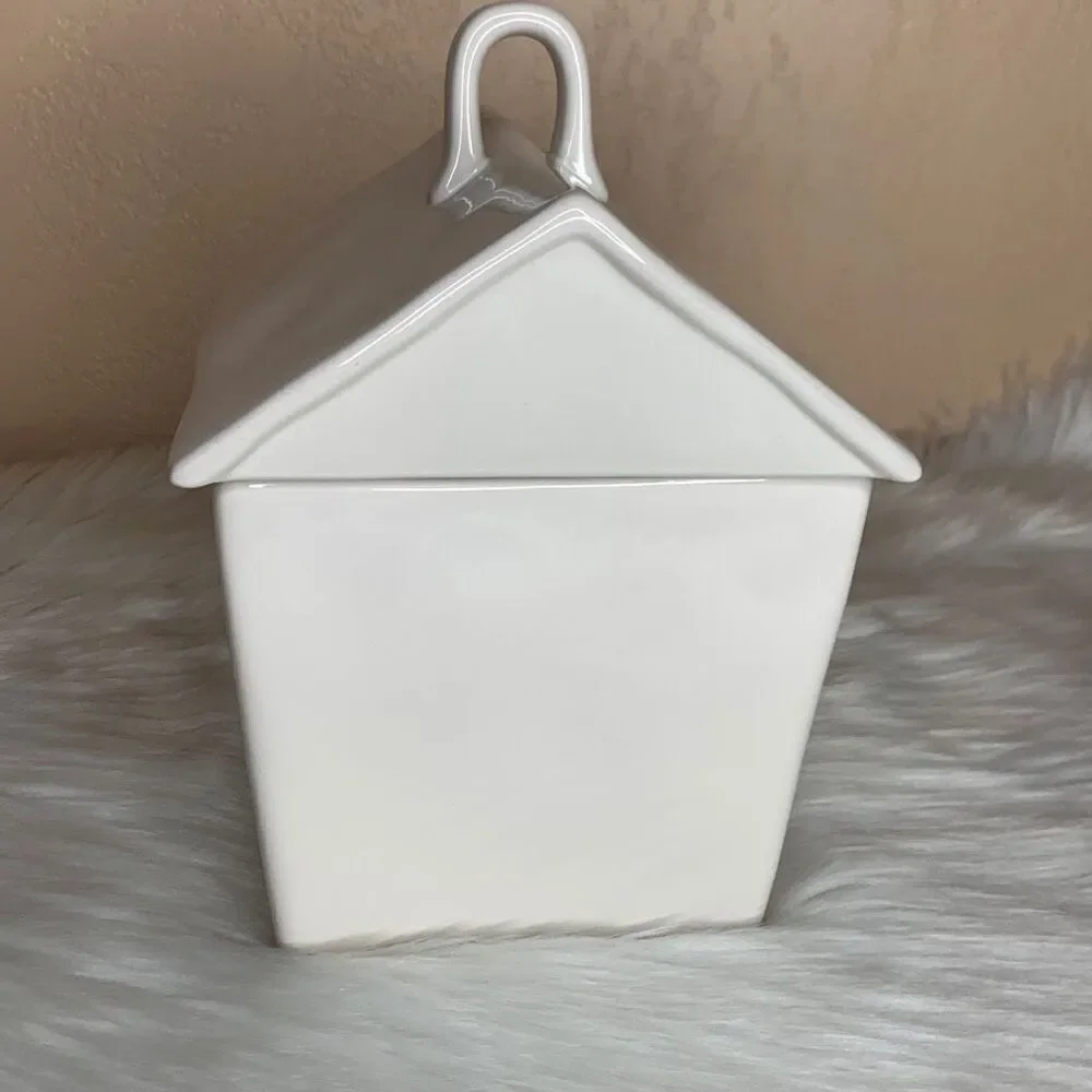 Rae Dunn BLESSED House Cookie Jar Canister